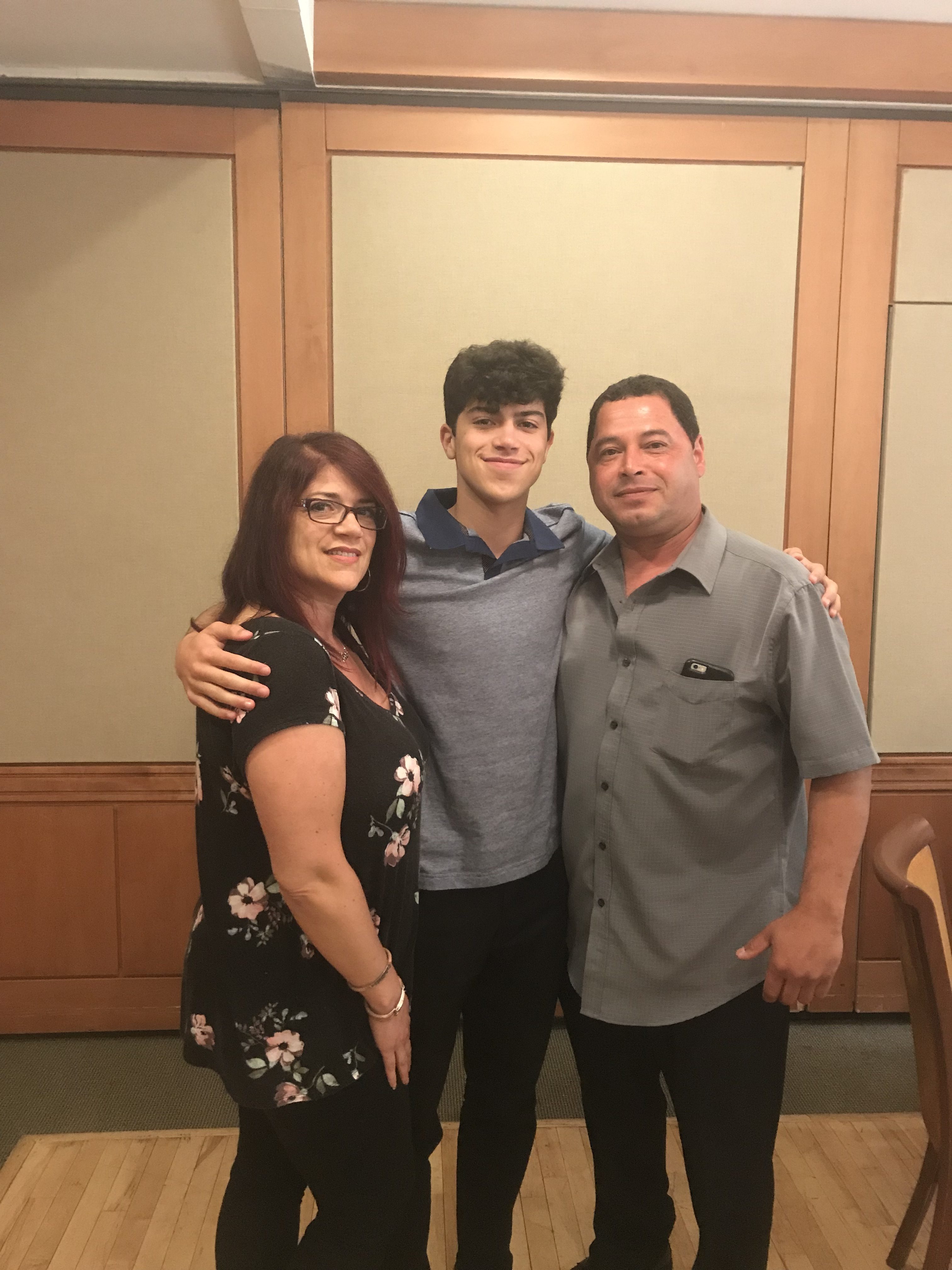 Rafael and his parents